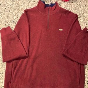 Mens Lacoste 1/4 Zip sweater